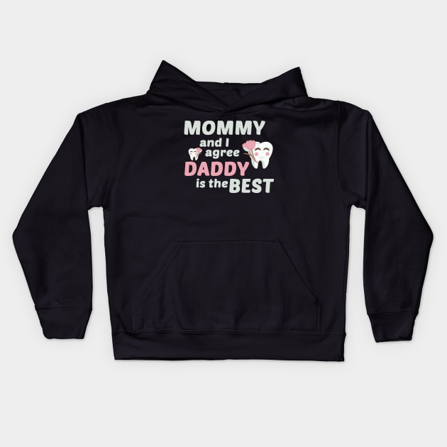 best dentist dad Kids Hoodie by dentist_family